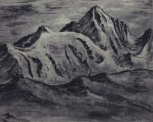 Tabor Utley, "Untitled (Colorado Mountains)", oil, c. 1940