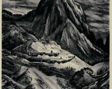 Adolf Arthur Dehn, "Commodore Peak, Edition of 40", lithograph, 1942