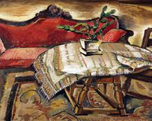 Peppino Gino Mangravite, "Still Life with Cactus on Table", oil on canvas, 1928