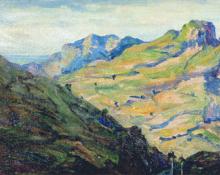 Zulma DeLacey Steele, "In the Catskills", oil, 1917