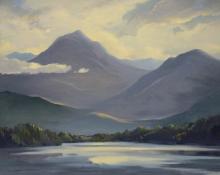 Mildred Pneuman, "Inside Passage (Alaska)", oil, 1970
