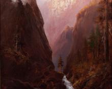 Charles Henry Harmon, "Toltec Gorge (Colorado)", oil on canvas, 1909