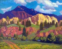 Paul Kauvar Smith, "Near Pine (Colorado)", oil, c. 1940
