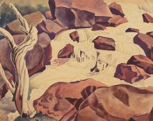 Vance Hall Kirkland, "Bear Creek, Colorado", watercolor, 1935