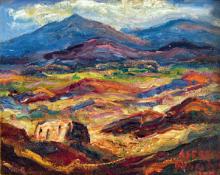 Alfred G. Morang, "New Mexico Landscape", oil, 1944