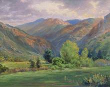 William Henry Bancroft, "Untitled (Cheyenne Canyon, Colorado Springs, CO)", oil, c. 1920
