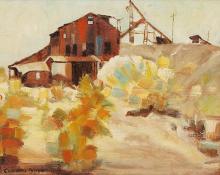 Conrad Buff, "Untitled (Mine)", oil painting for sale