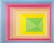 Edward Goldman, "Brilliant Cut I", acrylic, July 1983