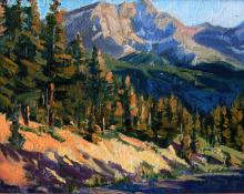 Susie Hyer, "Deer Mountain Trailhead, Early Morning (Rocky Mountain National Park)", oil, 2008
