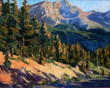 Susie Hyer, "Deer Mountain Trailhead, Early Morning (Rocky Mountain National Park)", oil, 2008