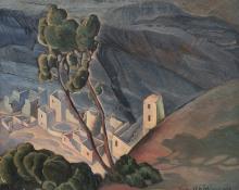 Vance Hall Kirkland, "Cliff Dwellers", oil, 1928