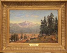 Jerry Malzahn, "Longs Peak (Colorado)", oil, 2010 for sale purchase consign auction denver Colorado art gallery museum