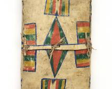 Parfleche Envelope, Plateau, circa  1890 19th century Native American Indian antique vintage art for sale purchase auction consign denver colorado art gallery museum