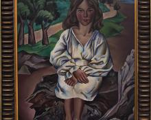 Peppino Mangravite, "Dora", oil, 1928 painting fine art for sale purchase buy sell auction consign denver colorado art gallery museum
