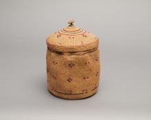 northwest coast rattle top basket 19th century Native American Indian antique vintage art for sale purchase auction consign denver colorado art gallery museum