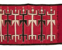 vintage Navajo Pictorial Weaving, yei 1940s, Native American Indian antique vintage art for sale purchase auction consign denver colorado art gallery museum