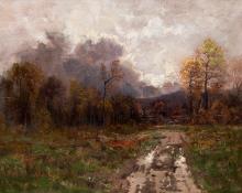 Charles Partridge Adams, "The Silver Lining (Colorado)", oil, 1894