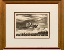 Geroges L. Schreiber, "In Tennessee", lithograph for sale purchase consign auction denver Colorado art gallery museum