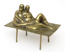 Edgar Britton, "Untitled (figures)", bronze sculpture, 1980 fine art for sale purchase buy sell auction consign denver colorado art gallery museum