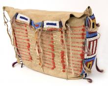Possible Bag, Sioux, circa 1875-1900 19th century Native American Indian antique vintage art for sale purchase auction consign denver colorado art gallery museum