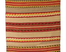 Transitional Blanket, Navajo pan reservation textile weaving rug 19th century Native American Indian antique vintage art for sale purchase auction consign denver colorado art gallery museum