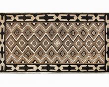 Vintage Navajo Red Mesa Trading Post Rug mid 20th century 1940s 1930 1950 area rug floor 19th century Native American Indian antique vintage art for sale purchase auction consign denver colorado art gallery museum