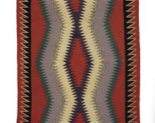 vintage navajo rug Germantown wool blanket textile circa 188019th century Native American Indian antique vintage art for sale purchase auction consign denver colorado art gallery museum