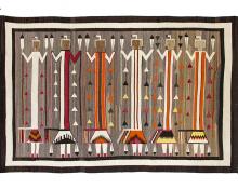 Navajo pictorial yei rug vintage yeibichai 1920s 1930s weaving textile Native American Indian antique vintage art for sale purchase auction consign denver colorado art gallery museum