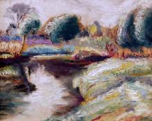 Mary Belle Williams, "Untitled (California Landscape)", oil, c. 1940