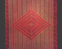 Saltillo Serape, Mexican, c. 1775-1800, 18th century, classic hispanic textile weaving