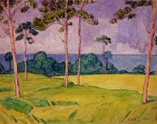 Carl Eric Olaf Lindin, "Untitled (Florida)", oil, c. 1915