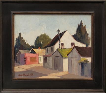 Jon Blanchette, "Watsonville (California)", oil, c. 1955 painting fine art for sale purchase buy sell auction consign denver colorado art gallery museum
