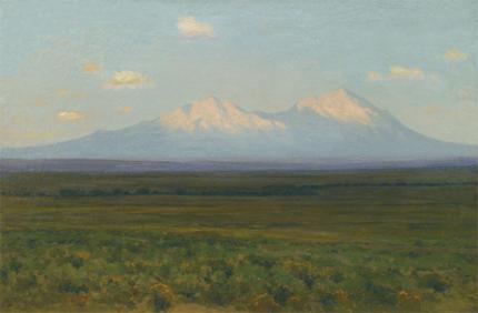 Charles Partridge Adams, "Untitled (Spanish Peaks, Colorado)", oil, c. 1910 painting for sale