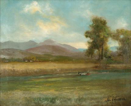 Charles Henry Harmon, "Untitled (Front Range Fields)", oil on canvas, c. 1910