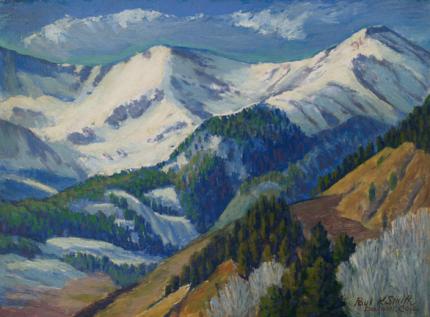 Paul Kauvar Smith, "Springtime in Hall Valley", oil, c. 1930-1950