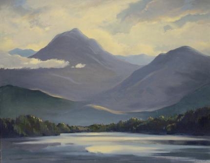 Mildred Pneuman, "Inside Passage (Alaska)", oil, 1970