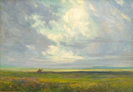 George Elbert Burr, "Thunderheads", oil, c. 1925 painting for sale