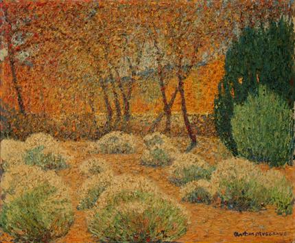 Arthur Musgrave, "Tesuque, New Mexico", oil, c. 1935