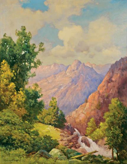 Robert Wood, "Limpia Creek", oil on canvas, c. 1935
