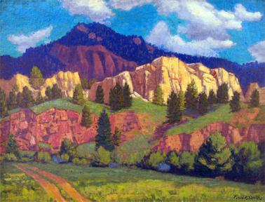 Paul Kauvar Smith, "Near Pine (Colorado)", oil, c. 1940