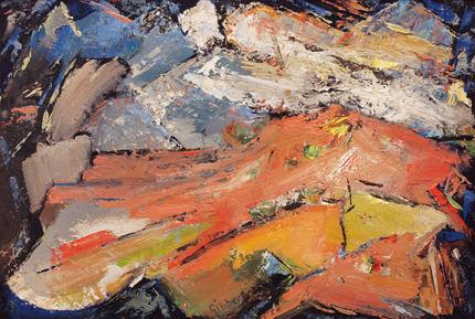 Eric Waters Gibberd, "Mountain Fantasy", oil, c. 1955