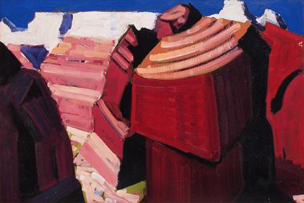 Conrad Buff, "Untitled (Dead Horse Canyon, Utah)", oil painting for sale