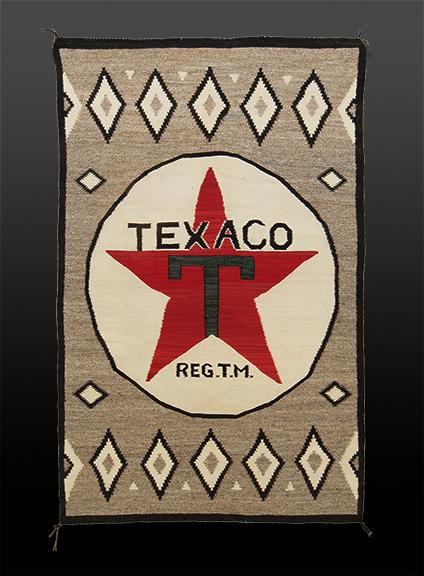 "Texaco" Pictorial Weaving, Navajo, circa 1930