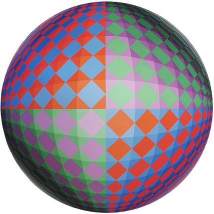 Edward Goldman, "Diamonds Encircled", acrylic, July 1976