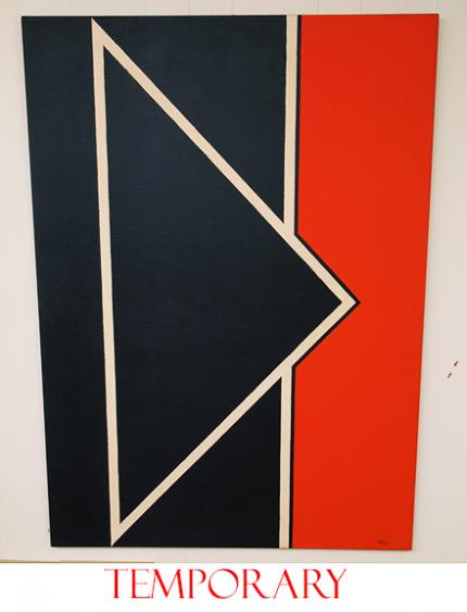 Edward Goldman, "Go This Way!", acrylic, August 1973