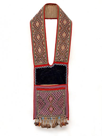 Bandolier Bag, Chippewa (Ojibwa), circa 1890 19th century Native American Indian antique vintage art for sale purchase auction consign denver colorado art gallery museum
