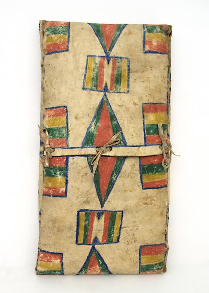 Parfleche Envelope, Plateau, circa  1890 19th century Native American Indian antique vintage art for sale purchase auction consign denver colorado art gallery museum