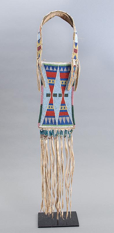 crow mirror bag antique native american indian beadwork for sale purchase 19th century 1890