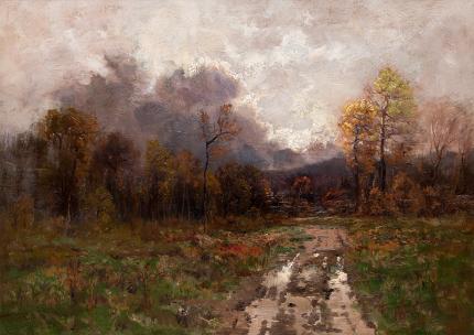 Charles Partridge Adams, "The Silver Lining (Colorado)", oil, 1894
