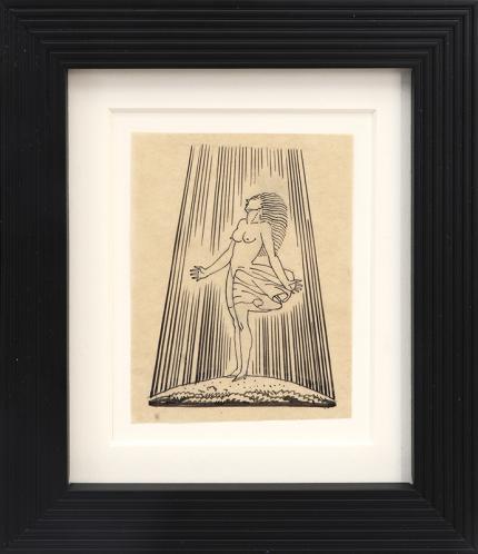 Rockwell Kent, Genesis, 6, pen, drawing, ink, Art, for sale, Denver, Colorado, gallery, purchase, vintage